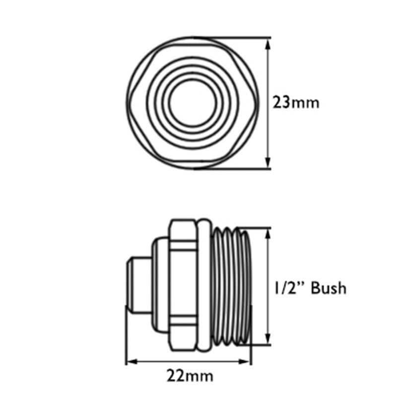 Carron Safety Bleed Valve (1 size, Chrome) - Brand New Bathrooms