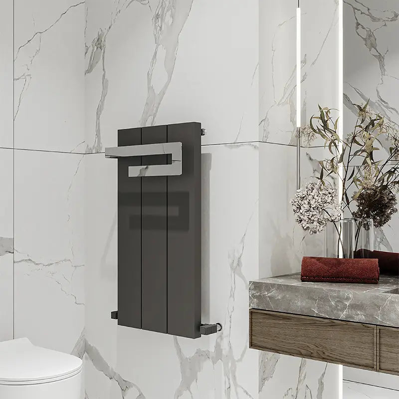 Carisa Elvino Bath Aluminium Towel Radiator 8 sections - Brand New Bathrooms