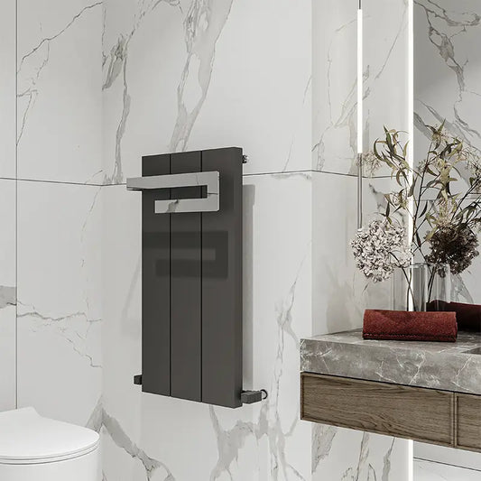 Carisa Elvino Bath Aluminium Towel Radiator 8 sections - Brand New Bathrooms