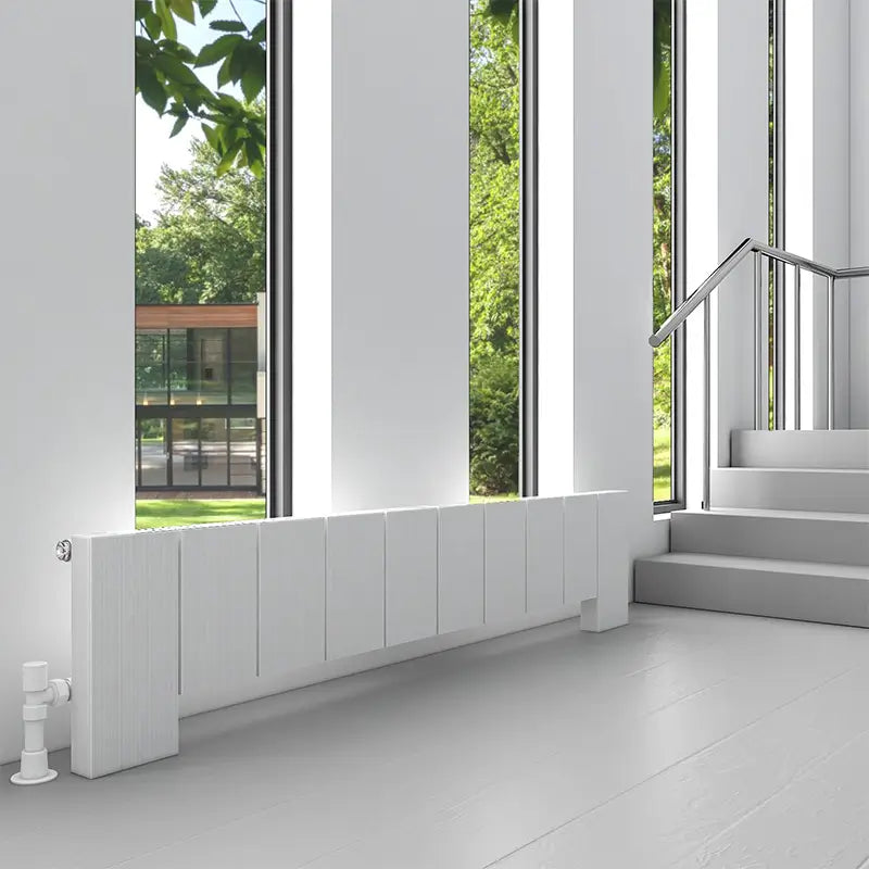Carisa Elvino Floor Aluminium Radiator (3 Sizes) - Brand New Bathrooms