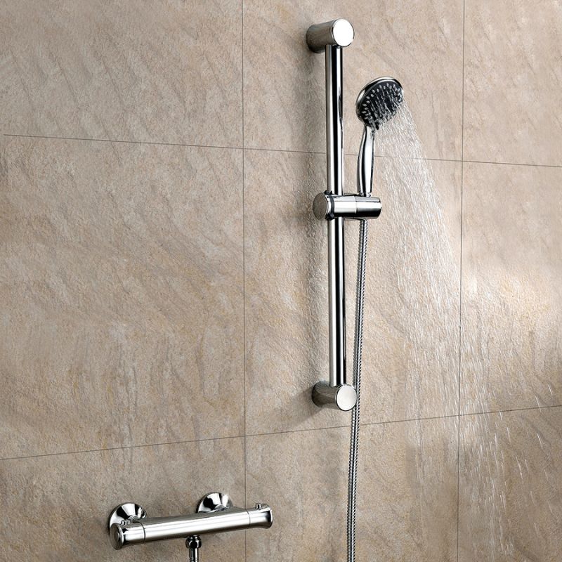 Scudo Round Brass Body Valve, Riser Kit and Fast Fix Brackets - Brand New Bathrooms
