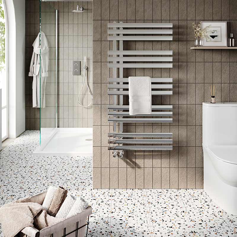 Scudo Elizabeth Towel Radiator (6 sizes, 2 colours) - Brand New Bathrooms