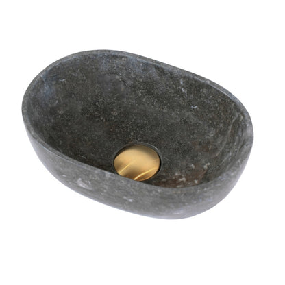 Loutro Lavabo Elleni-T Oval Marble Basin (1 size, Taupe) - Brand New Bathrooms