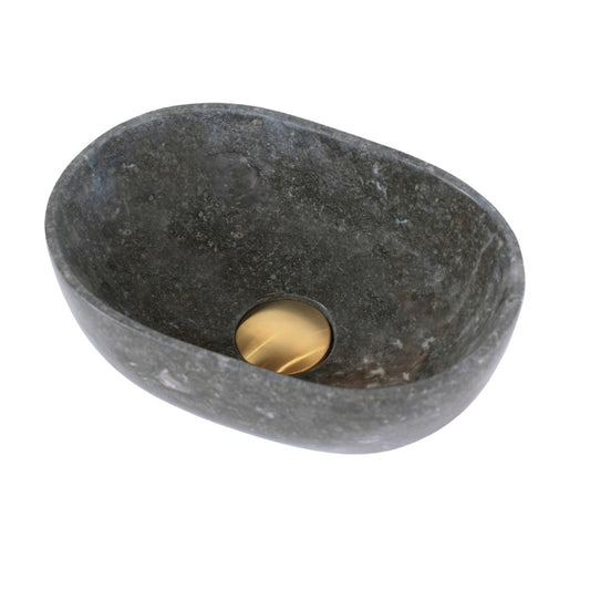 Loutro Lavabo Elleni-T Oval Marble Basin (1 size, Taupe) - Brand New Bathrooms