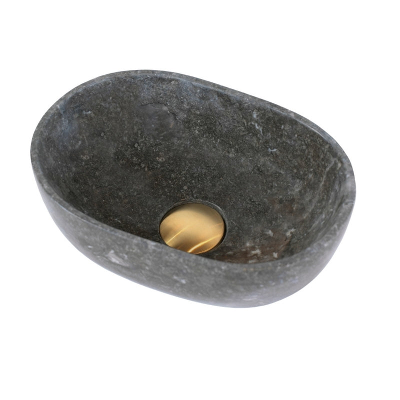 Loutro Lavabo Elleni-T Oval Marble Basin (1 size, Taupe) - Brand New Bathrooms