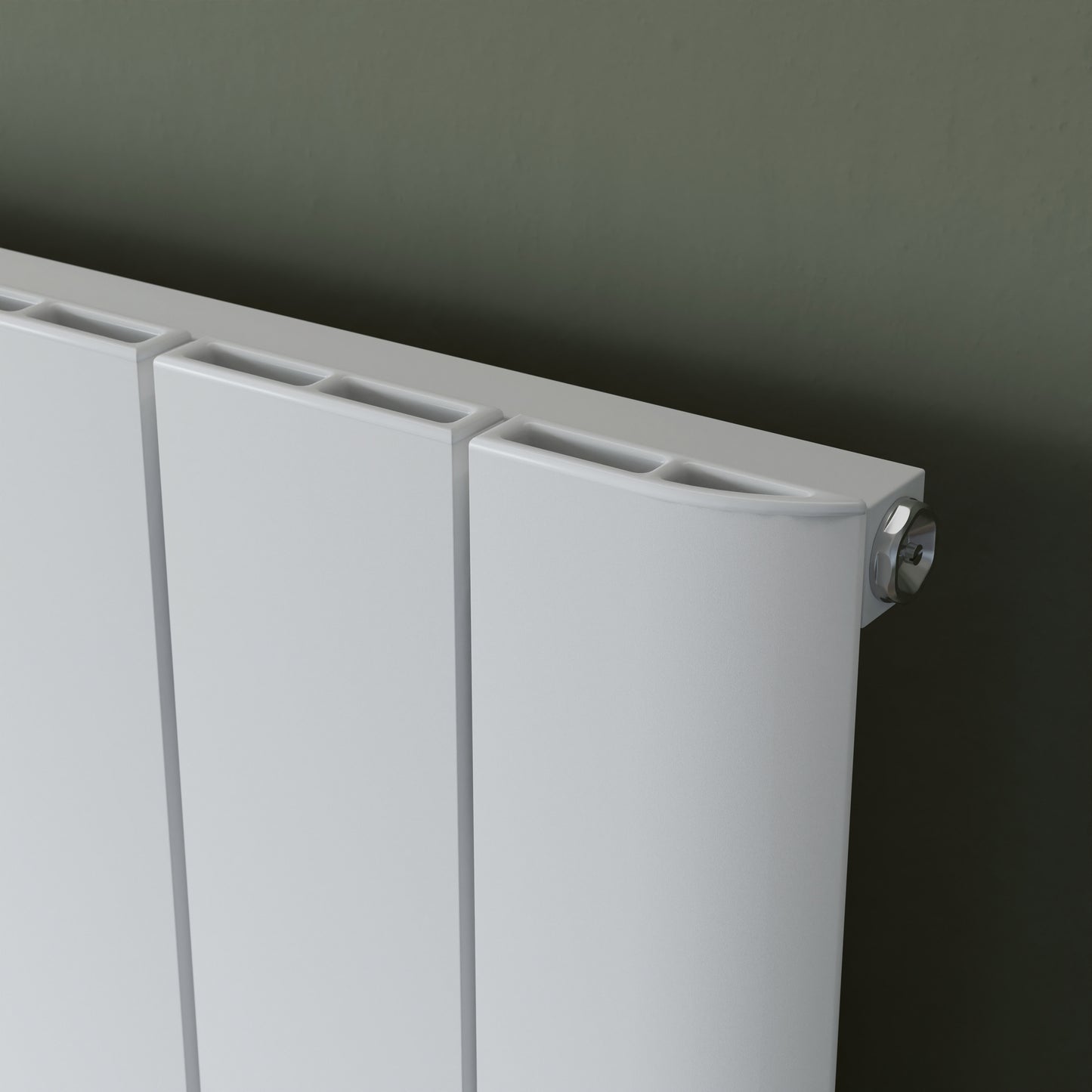 Eucotherm Eris Vertical Aluminium Radiator (2 colours, 3 sizes) - Brand New Bathrooms