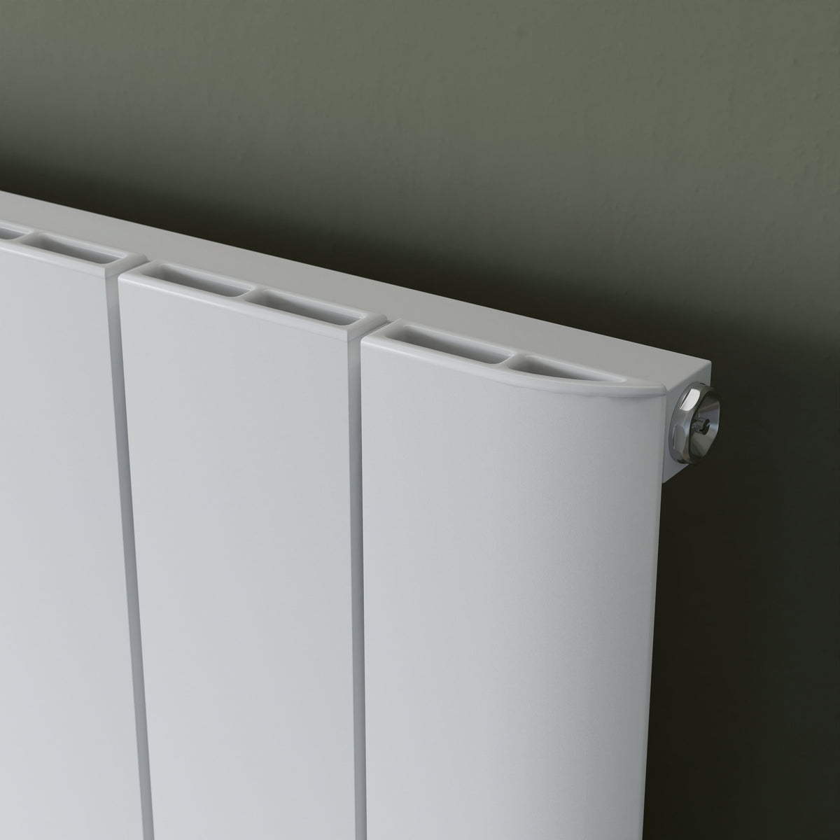 Eucotherm Eris Vertical Aluminium Radiator (2 colours, 3 sizes) - Brand New Bathrooms
