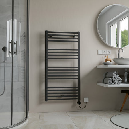 Eucotherm Eros Electric Towel Radiator with Smart Control (3 colours, 2 sizes) - Brand New Bathrooms
