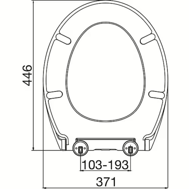 Euro Showers Ettan Heavyweight Universal Toilet Seat (White) - Brand New Bathrooms