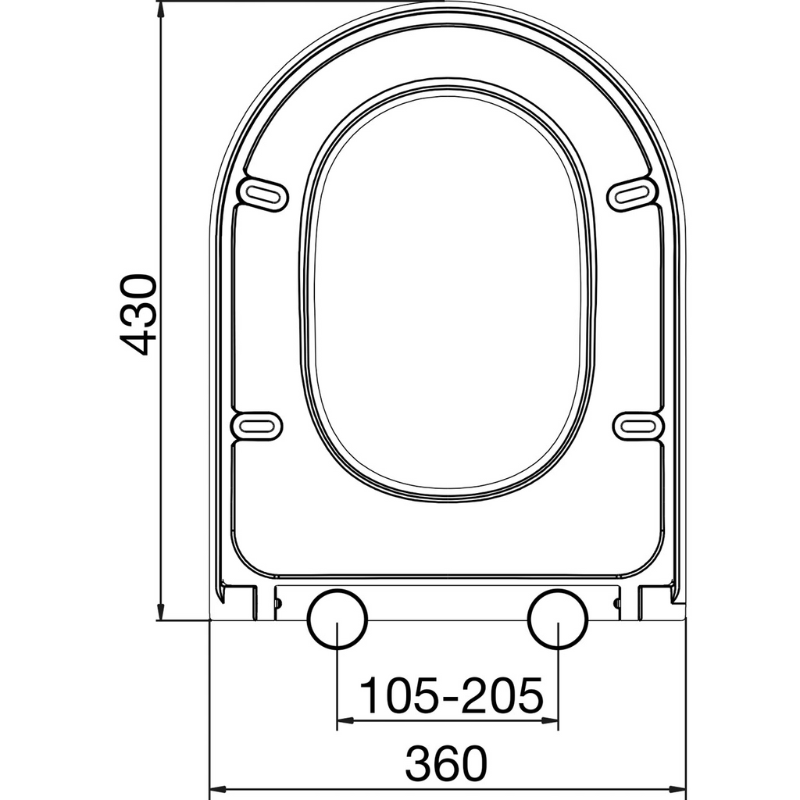 Euro Showers MDF S-Seat Soft Close Universal Toilet Seat (2 colours) - Brand New Bathrooms