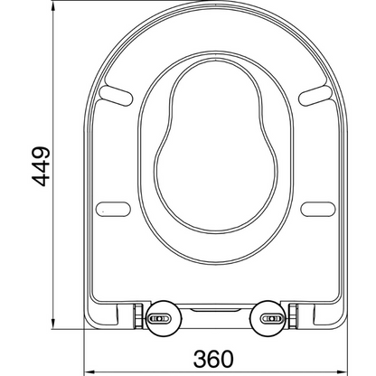 Euro Showers Multi D Duroplast Toilet Seat (White) - Brand New Bathrooms