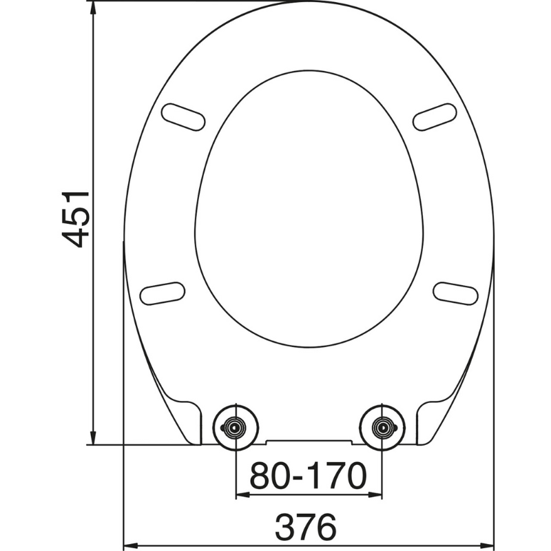 Euro Showers Opal One Universal Toilet Seat (White) - Brand New Bathrooms