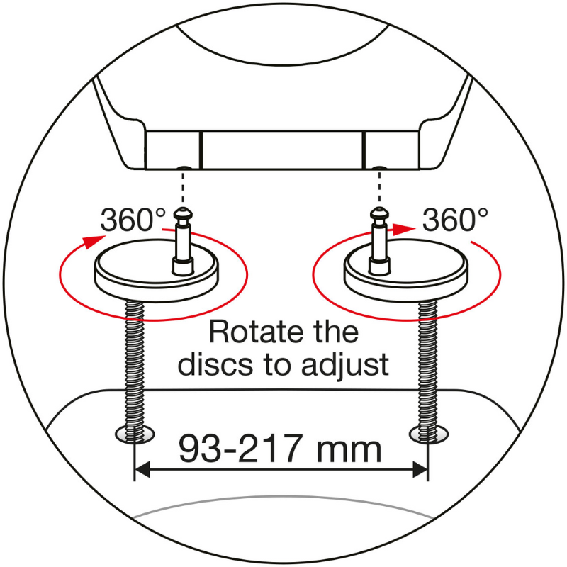 Euro Showers Rainbow Middle D Style D Shaped Toilet Seat (3 colours) - Brand New Bathrooms
