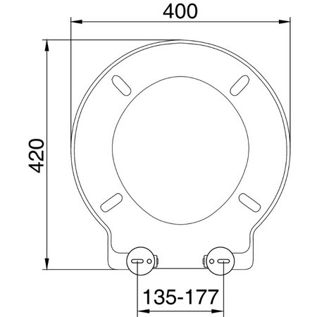 Euro Showers Round Toilet Seat (Special Shaped, 3 colours) - Brand New Bathrooms