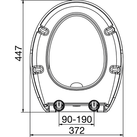 Euro Showers SlimLux Universal Toilet Seat (White) - Brand New Bathrooms