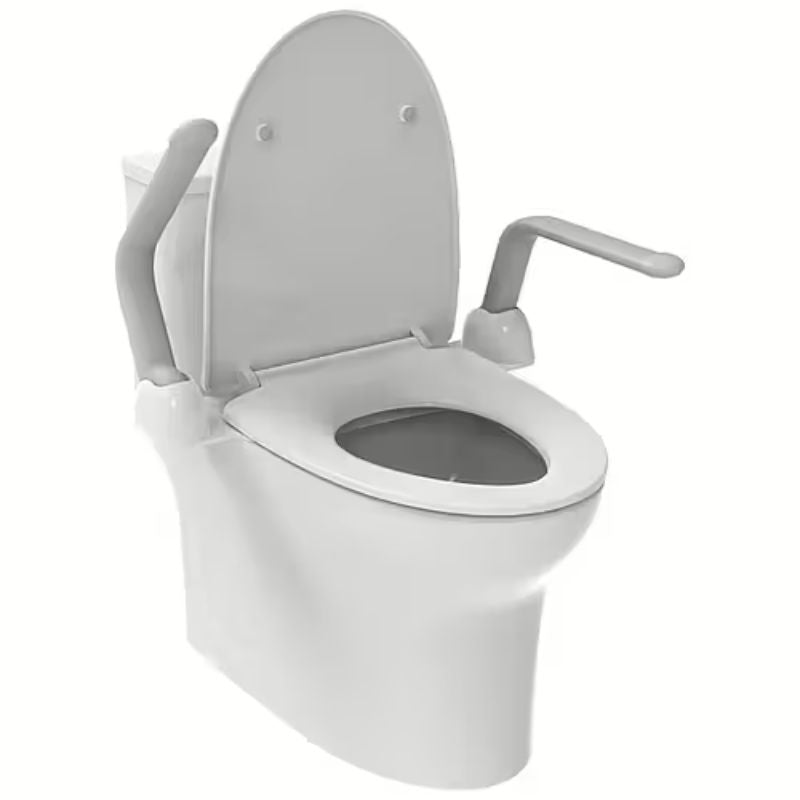 Euro Showers Toilet Seat Arm Rest (White) - Brandnew Bathroom