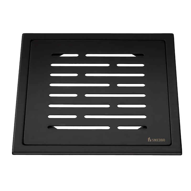 Smedbo Outline Stainless Steel Floor Grating (Black) - Brand New Bathrooms