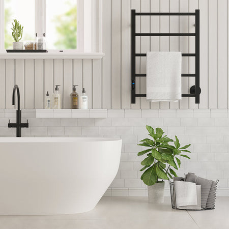 Smedbo Dry Black Towel Warmer (4 Variants) - Brand New Bathrooms