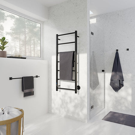 Smedbo Dry Black Towel Warmer (4 Variants) - Brand New Bathrooms