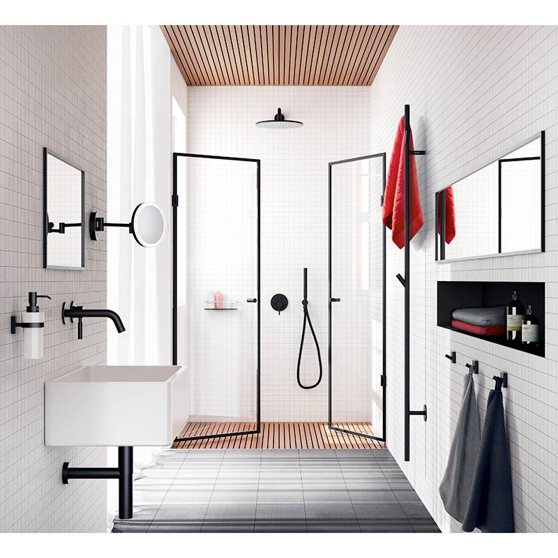 Smedbo Dry Black Towel Warmer (4 Variants) - Brand New Bathrooms