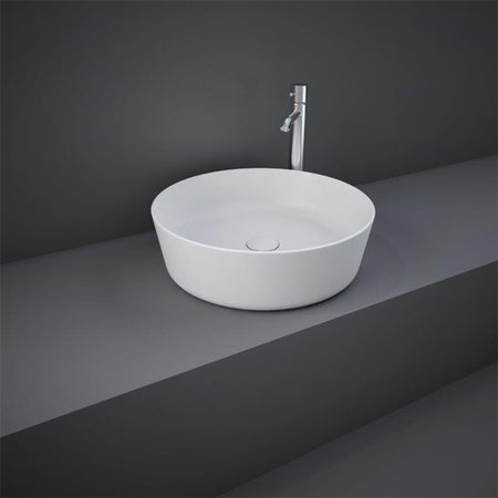 RAK Ceramics Feeling Round 430mm Countertop Basin with No Tap Hole (1 size, 5 colours) - Brand New Bathrooms