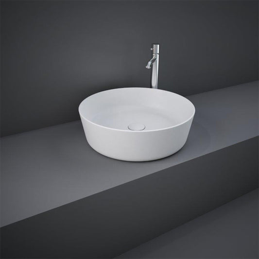 RAK Ceramics Feeling Round 430mm Countertop Basin with No Tap Hole (1 size, 5 colours) - Brand New Bathrooms