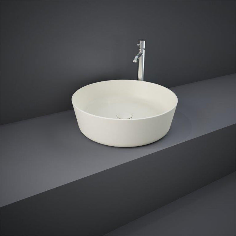 RAK Ceramics Feeling Round 430mm Countertop Basin with No Tap Hole (1 size, 5 colours) - Brand New Bathrooms