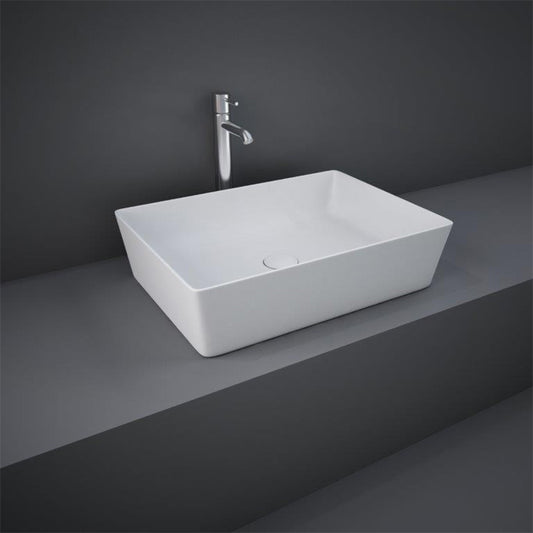 RAK Ceramics Feeling Rectangular 430mm Countertop Basin witj No Tap Hole (1 size, 5 colours) - Brand New Bathrooms