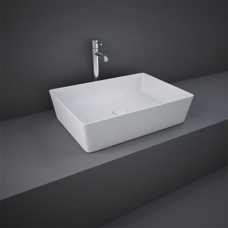 RAK Ceramics Feeling Rectangular 430mm Countertop Basin witj No Tap Hole (1 size, 5 colours) - Brand New Bathrooms