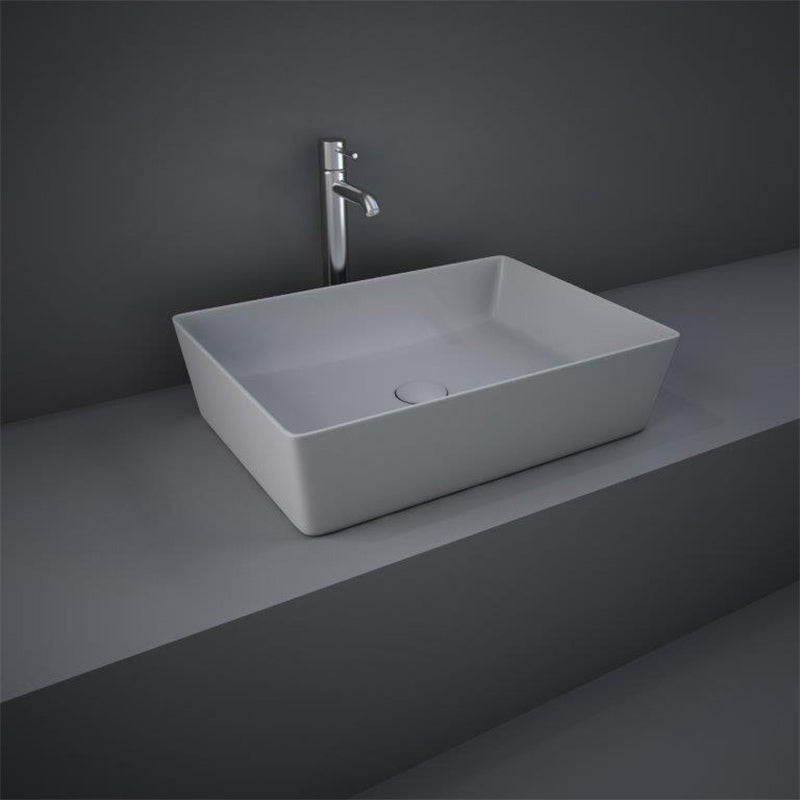 RAK Ceramics Feeling Rectangular 430mm Countertop Basin witj No Tap Hole (1 size, 5 colours) - Brand New Bathrooms