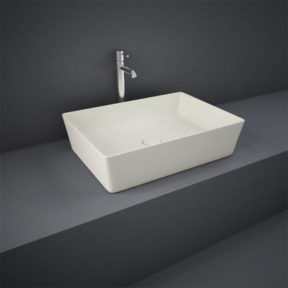 RAK Ceramics Feeling Rectangular 430mm Countertop Basin witj No Tap Hole (1 size, 5 colours) - Brand New Bathrooms