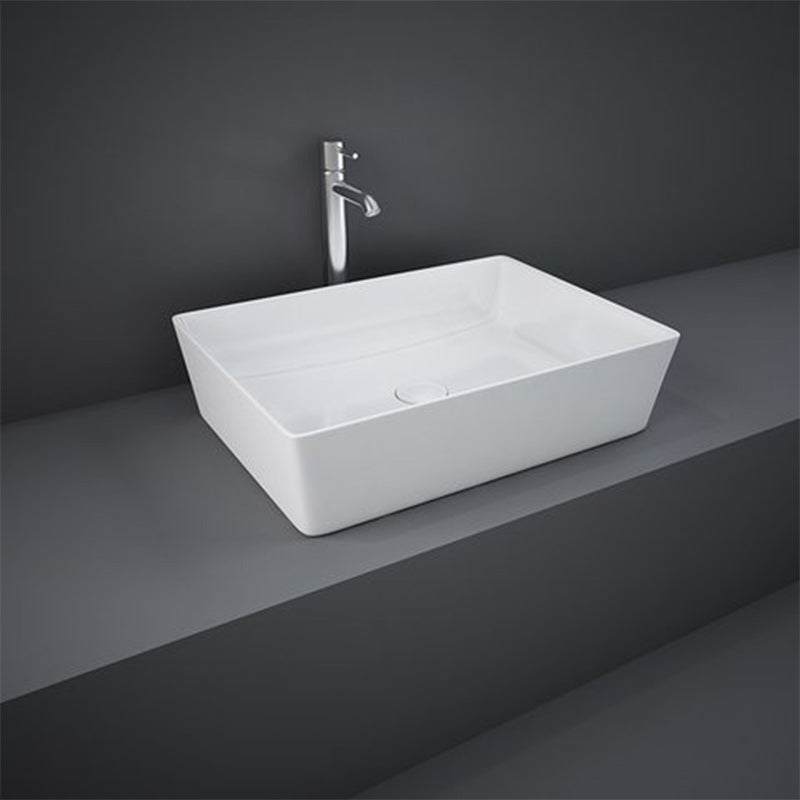 RAK Ceramics Feeling Countertop Basin with No Tap Hole (3 sizes, Alpine White) - Brand New Bathrooms