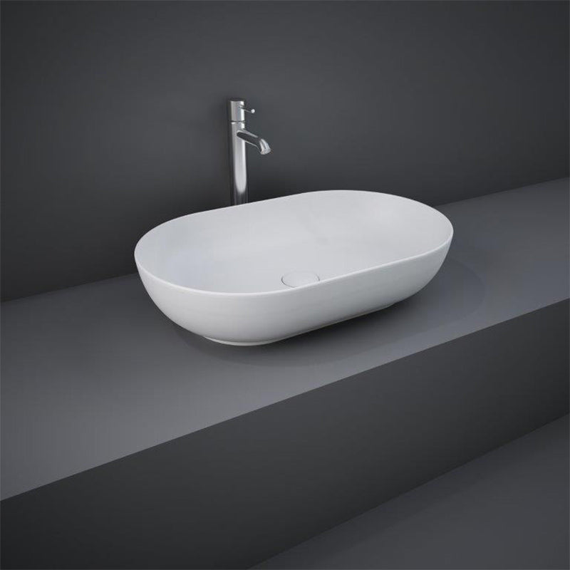 RAK Ceramics Feeling Oval 430mm Countertop Basin with No Tap Hole (1 size, 5 colours) - Brand New Bathrooms