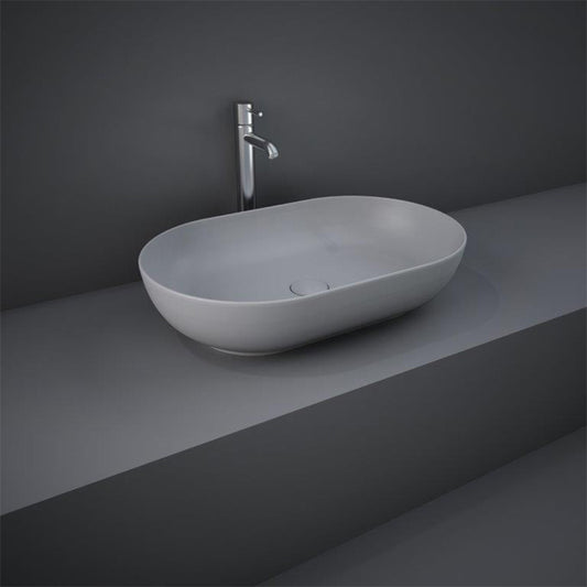 RAK Ceramics Feeling Oval 430mm Countertop Basin with No Tap Hole (1 size, 5 colours) - Brand New Bathrooms