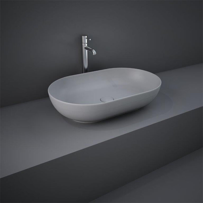 RAK Ceramics Feeling Oval 430mm Countertop Basin with No Tap Hole (1 size, 5 colours) - Brand New Bathrooms