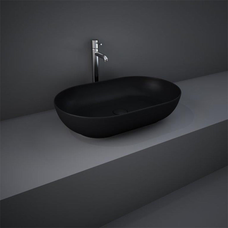 RAK Ceramics Feeling Oval 430mm Countertop Basin with No Tap Hole (1 size, 5 colours) - Brand New Bathrooms