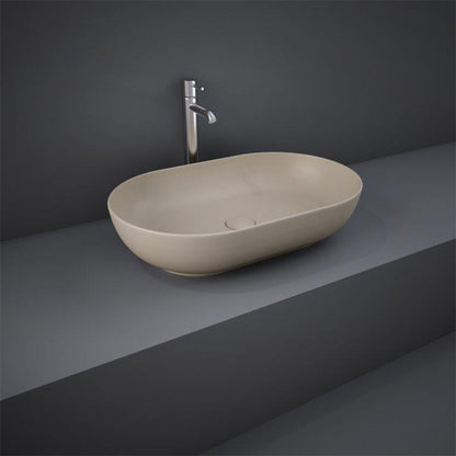 RAK Ceramics Feeling Oval 430mm Countertop Basin with No Tap Hole (1 size, 5 colours) - Brand New Bathrooms