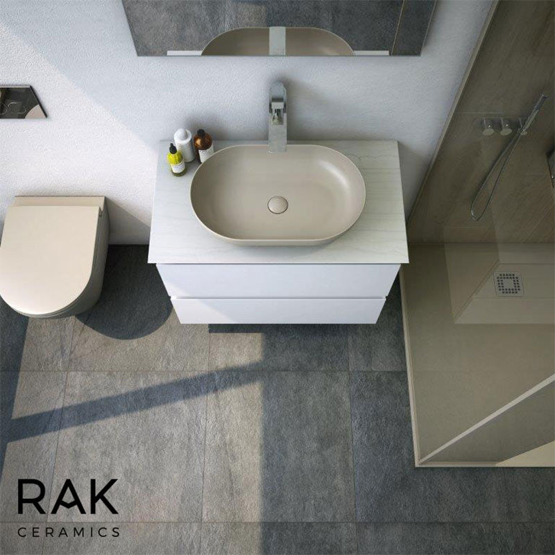RAK Ceramics Feeling Oval 430mm Countertop Basin with No Tap Hole (1 size, 5 colours) - Brand New Bathrooms