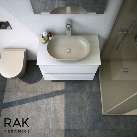 RAK Ceramics Feeling Oval 430mm Countertop Basin with No Tap Hole (1 size, 5 colours) - Brand New Bathrooms
