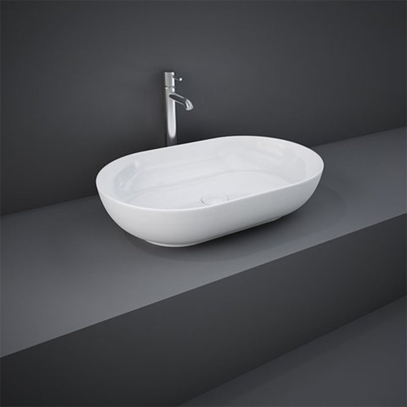 RAK Ceramics Feeling Countertop Basin with No Tap Hole (3 sizes, Alpine White) - Brand New Bathrooms