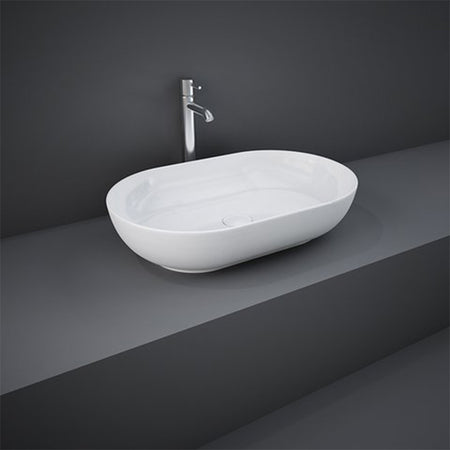 RAK Ceramics Feeling Countertop Basin with No Tap Hole (3 sizes, Alpine White) - Brand New Bathrooms