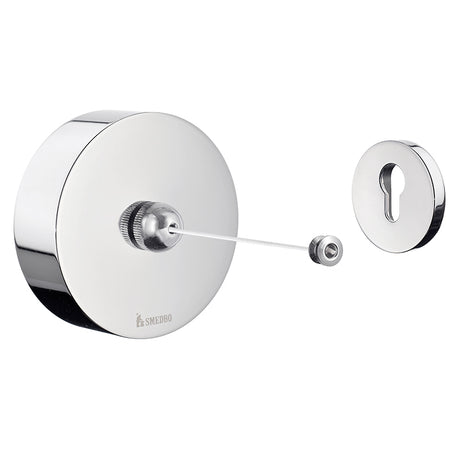 Smedbo Outline 90mm Round Retractable Clothes Line (Chrome) - Brand New Bathrooms