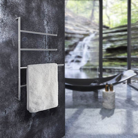 Smedbo Outline Lite Stainless Steel Towel Bar With 4 Swivel Arms (Chrome) - Brand New Bathrooms