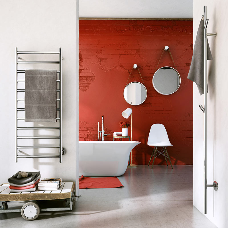 Smedbo Dry Towel Warmer Long Design (Polished Chrome) - Brand New Bathrooms
