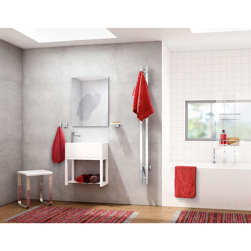 Smedbo Dry Stainless Steel Vertical Towel Warmer (2 Variants) - Brand New Bathrooms