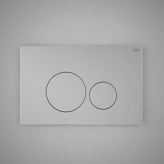 RAK Ceramics Flush Plate With Polished Round Push Plates (1 size, 2 colours) - Brand New Bathrooms