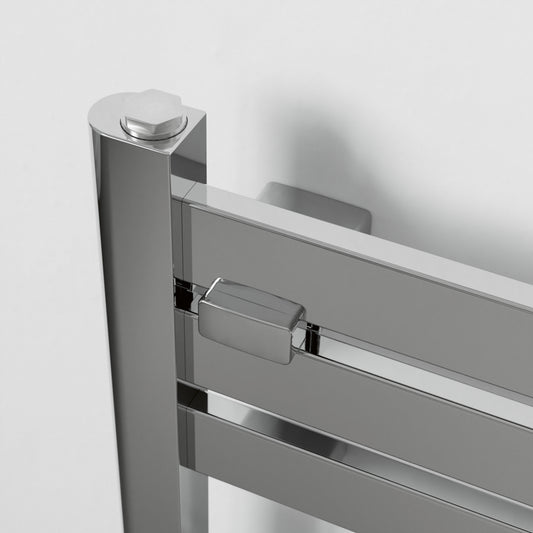 Eucotherm Flare Chrome Flat Panel Radiators (1 colour, 2 sizes) - Brand New Bathrooms