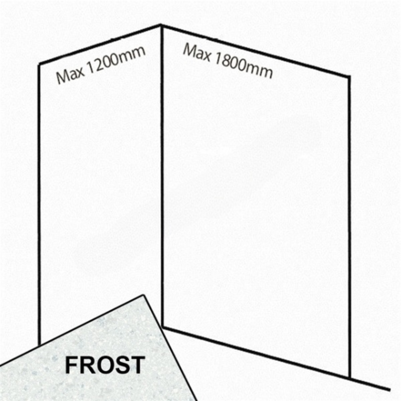 Bushboard Nuance Corner Pack B2 (for Shower Enclosures up to 1800mm) Frost - Brand New Bathrooms