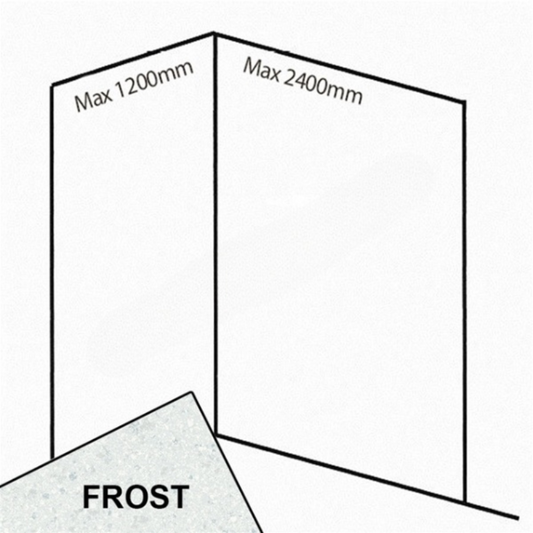 Bushboard Nuance Corner Pack C2 (for Shower Enclosures up to 2400mm) Frost - Brand New Bathrooms