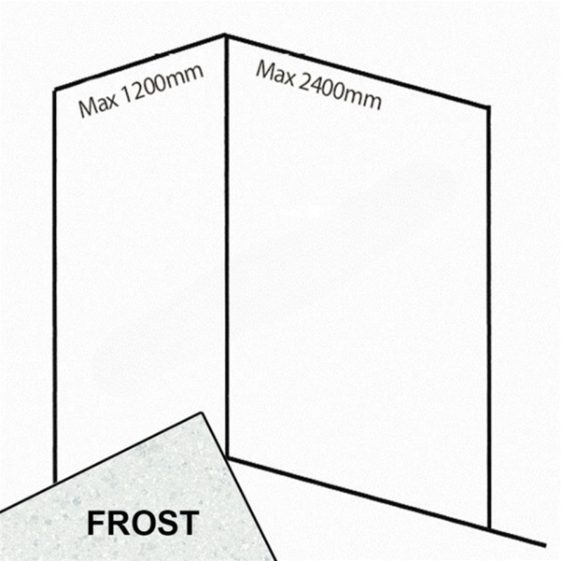 Bushboard Nuance Corner Pack C2 (for Shower Enclosures up to 2400mm) Frost - Brand New Bathrooms